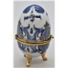 Image 2 : Footed Porcelain Egg Trinket Box