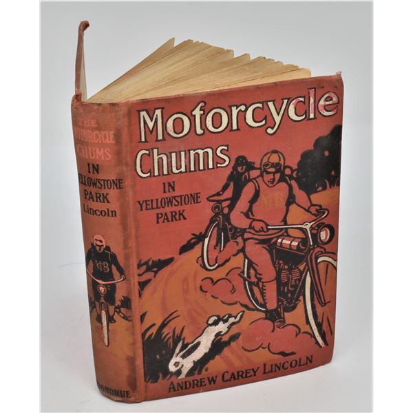 1913 Motorcycle Chums in Yellowstone