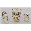 Image 1 : 3 Isleta Hand Painted Ceramic Pottery Animals