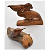 Image 5 : 2 Signed Hand Carved Wood Birds