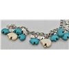 Image 4 : Howlite and Turquoise Magnesite Fetish Bracelet