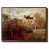 Image 1 : The Artist's Garden at Argenteuil Framed Canvas Print