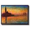 Image 1 : Sunset In Venice Framed Canvas Print