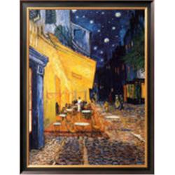 The Café Terrace on the Place du Forum, Arles, at Night, c.1888 Framed Canvas Print