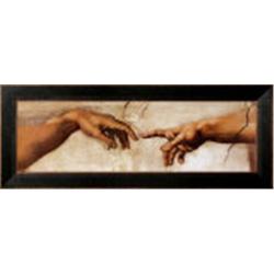 The Creation of Adam, c.1510 (detail) Framed Canvas Print