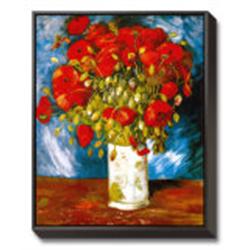 Poppies, c.1886 Framed Canvas Print