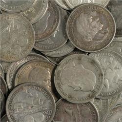 Lot of 10 -1892 or 1893 Columbian Expo Halves