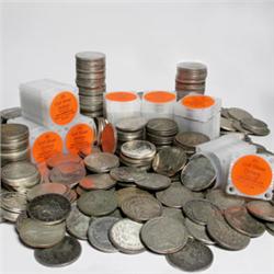 Lot of 25 Peace or Morgan Silver Dollars-