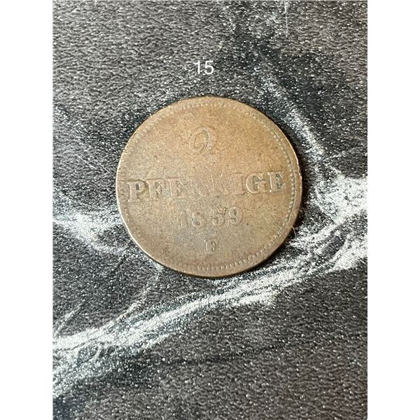 1859 2 Pfennige - Johann