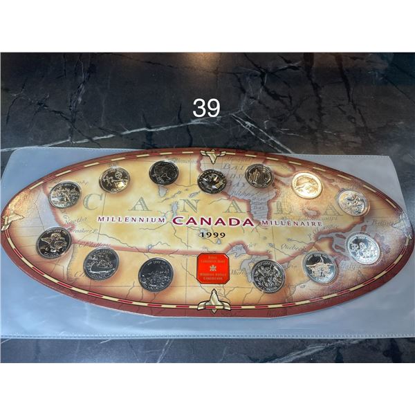 1999 Millennium Canadian Quarter Set