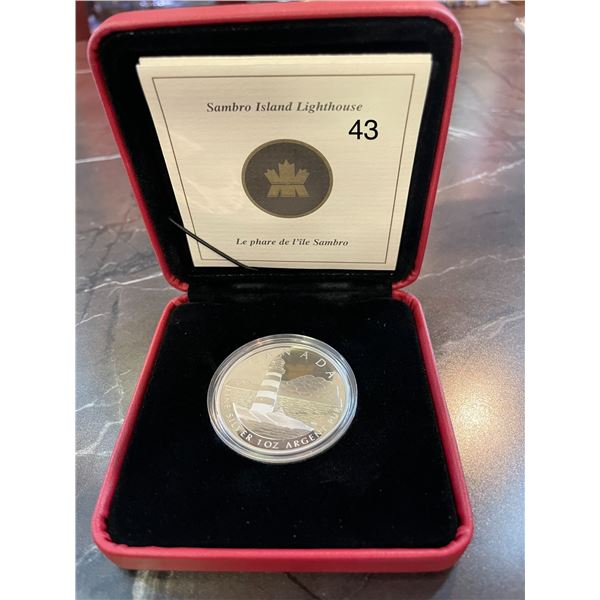 2004 CANADA $20 LIGHTHOUSE SERIES - SAMBRO ISLAND 31.1g