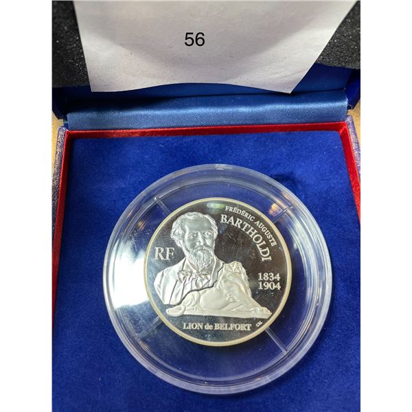 Monnaie De Paris  Bartholdi Silver Proof Coin