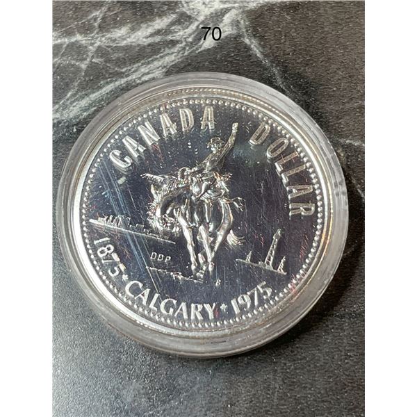 1 Dollar - Elizabeth II 100 years Calgary 50% Silver