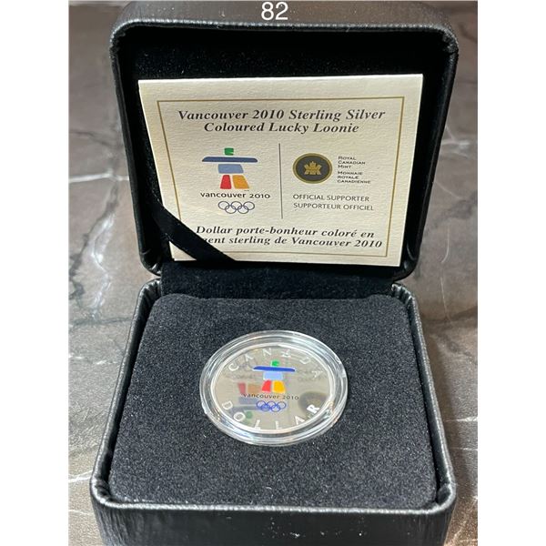 2010 CANADA STERLING SILVER LUCKY LOONIE - INUKSHUK