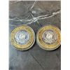 Image 1 : 2x Limited Edition $10 Gaming Token from the Golden Nugget .999 Silver