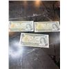 Image 1 : 3x 1973 $1 Canadian Bills