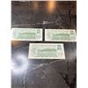Image 2 : 3x 1973 $1 Canadian Bills