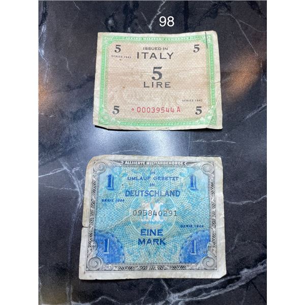 x2 Foreign Bills, Germany & Italy