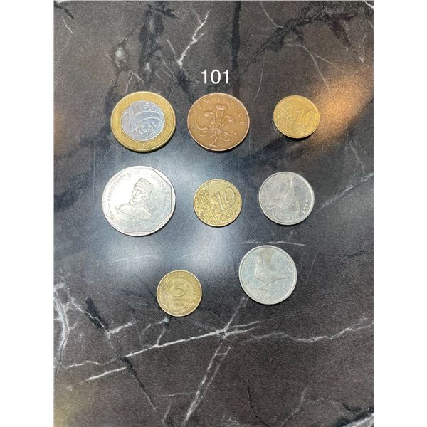 8x Misc Foreign Currency