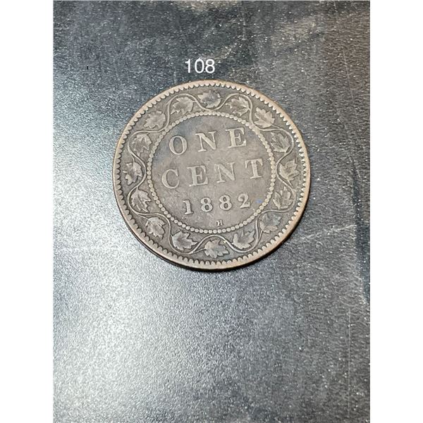 1882 Canadian Large One Cent