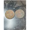 Image 1 : 1910 & 1913 Canadian Large One Cent
