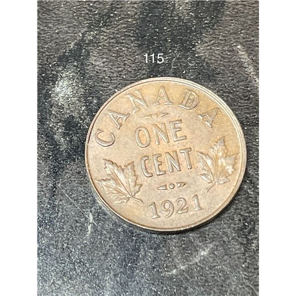 1921 Canadian Penny