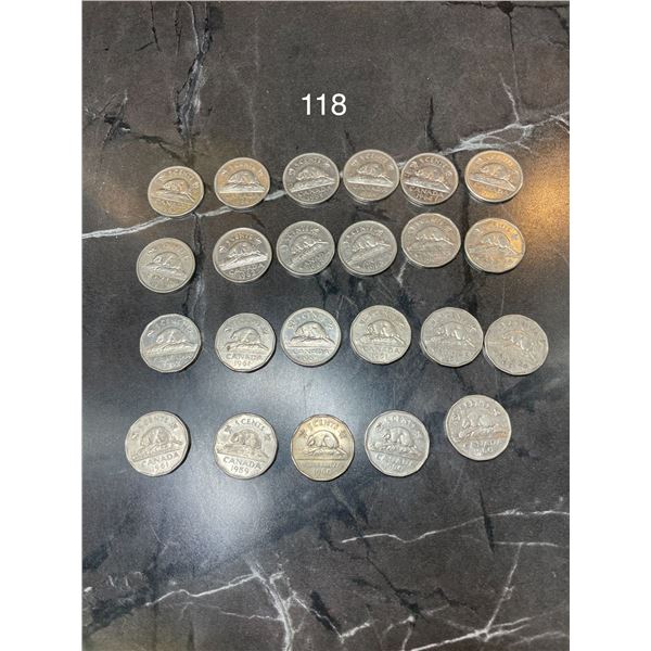 1950's & 1960's Canadian Nickles