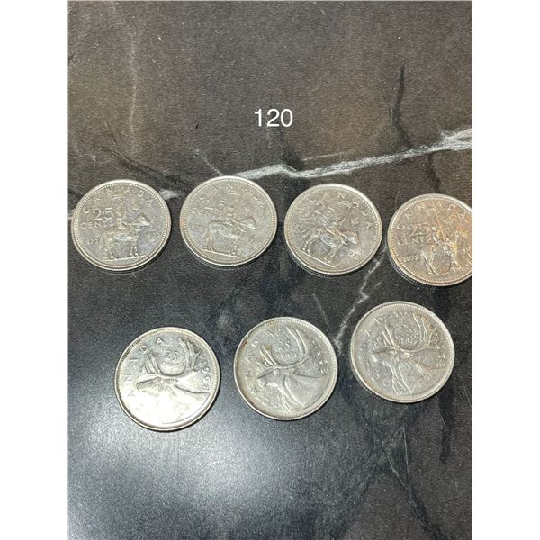 1968 & 1973 Canadian Quarters