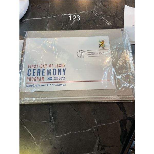 6x First Day of Issue Ceremony Program Stamp Sets