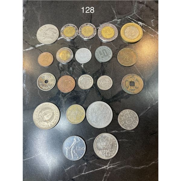 Misc Foreign Coins,Italy, Mexico, New Zealand, Sweden