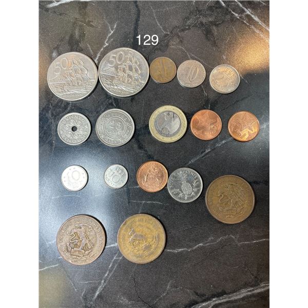 Misc Foreign Coins, Mexico, Bahamas, New Zealand, Netherlands