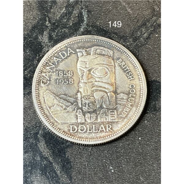 1858-1958 Canadian Silver Dollar