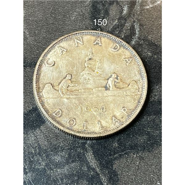 1954 Canadian Silver Dollar
