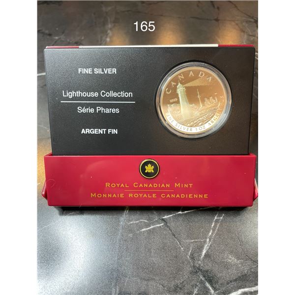 2005 CANADA $20 TORONTO ISLAND LIGHTHOUSE FINE SILVER 31.1g