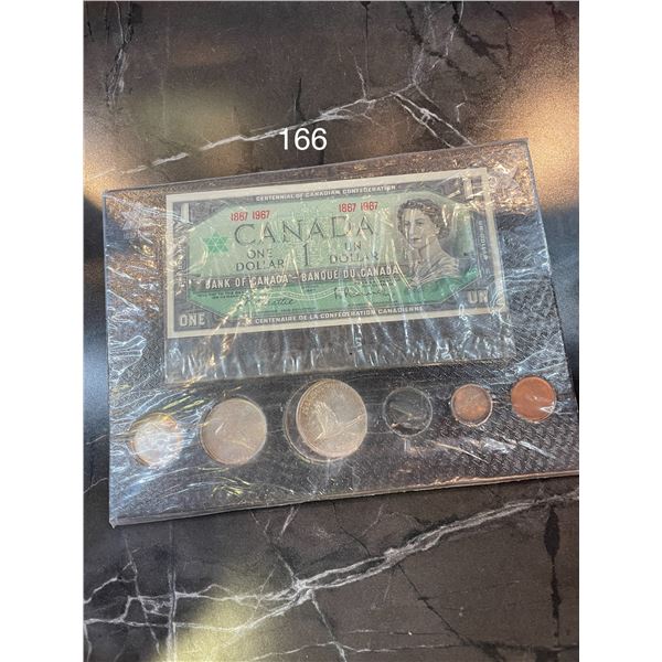 1967 Coin Set and $1 Bill