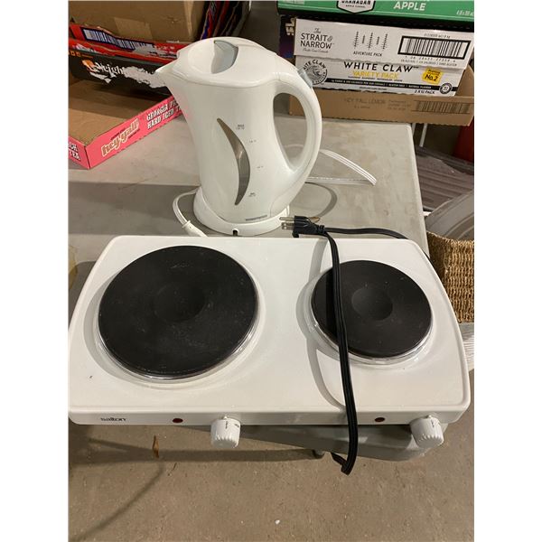 Hot plate and kettle