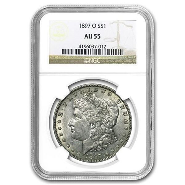 1897-O Morgan Dollar AU 55 NGC Key Date