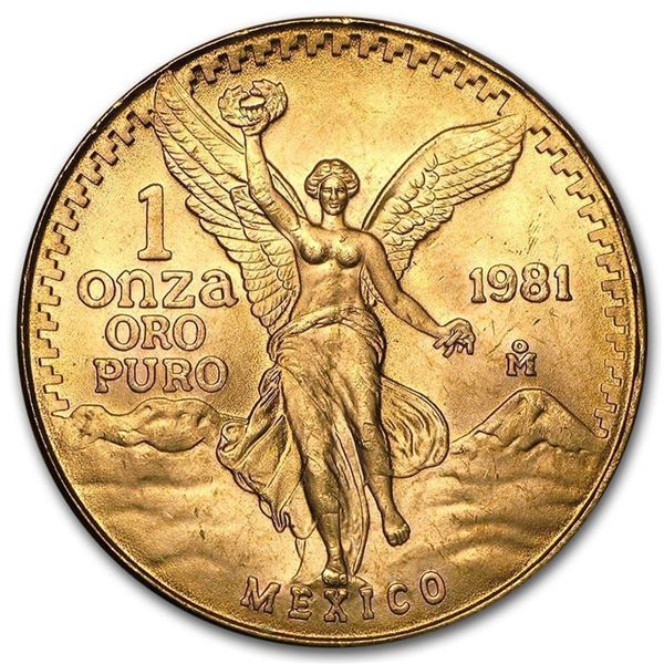 1981 Mexico 1 oz .999 Pure Gold Libertad BU MS-63