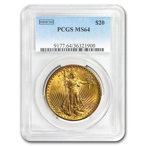 $20 Saint-Gaudens Double Eagle BU MS-64  PCGS