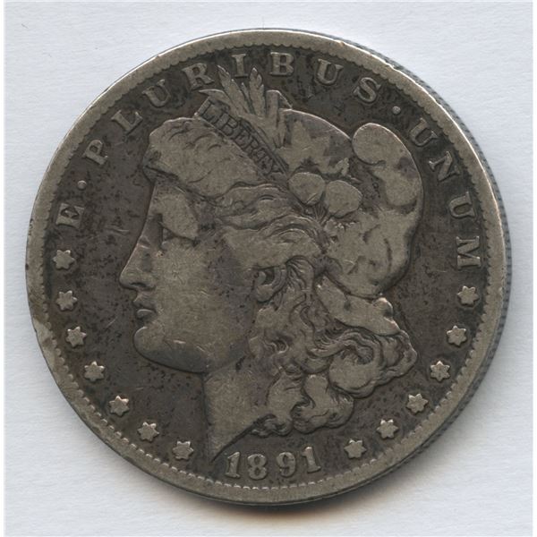 USA 1891-CC Morgan Dollar