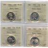 Image 1 : 1956, 1962, 1963 & 1965 Twenty-Five Cents - Gem Proof Like