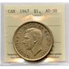 Image 1 : 1947 Silver Dollar - Blunt 7