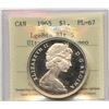 Image 1 : 1965 Silver Dollar - Large Beads Blunt 5