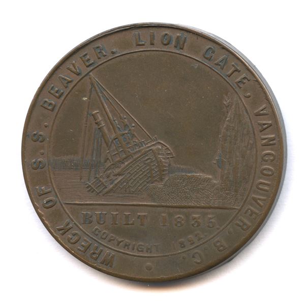 Lr. 1581 — S.S. Beaver. 1892. Bronze.