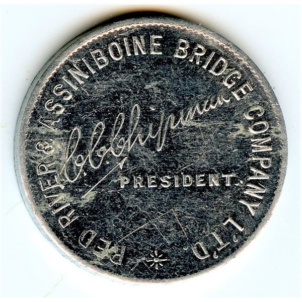 Lot of four Manitoba trade tokens.