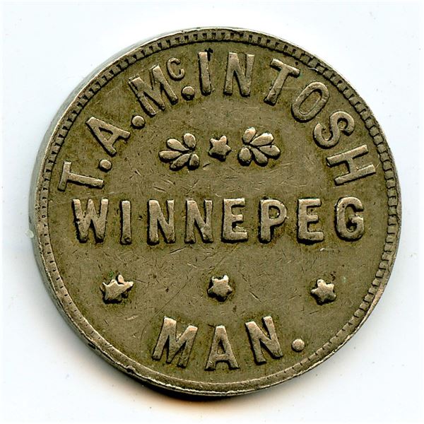 Lot of three Manitoba trade tokens.