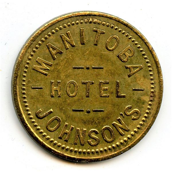 Lot of three Manitoba trade tokens.