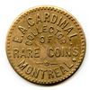 Image 1 : Breton 578. E.A. Cardinal, Numismatist Card Token.