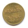 Image 2 : Lr. 1066l — The Philatelic Society of Canada, Member No. 66. Undated. Brass.