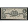 Image 1 : Confederate States of America, $5, September 2, 1861